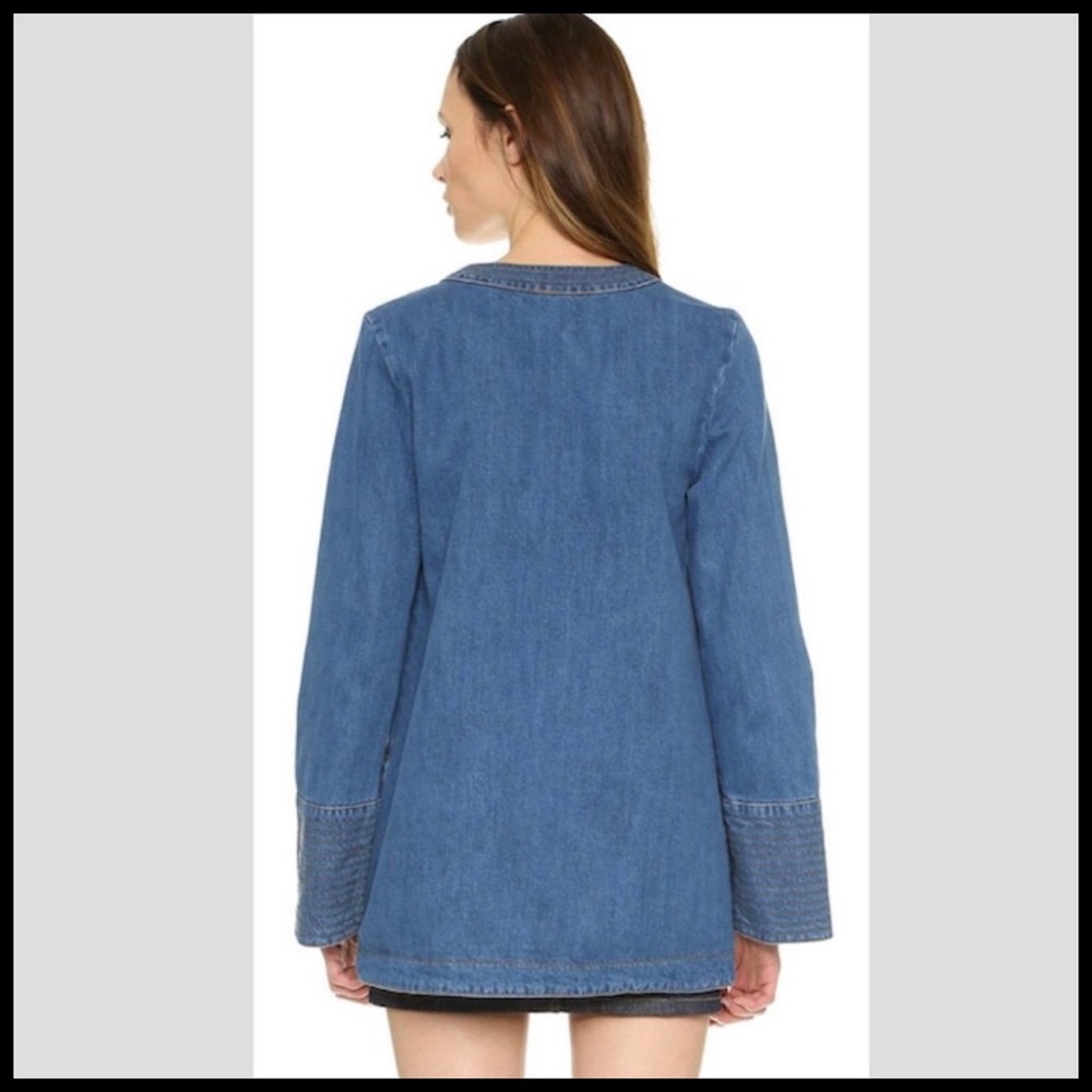 Free People Dreaming of Denim Tunic. Size L. - Picture 2 of 8
